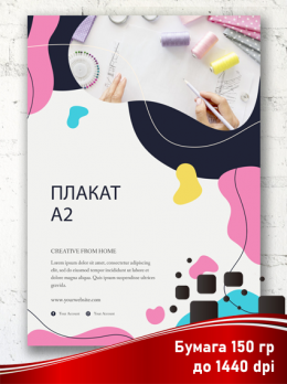 Печать плакатов, постеров А2